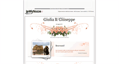 Desktop Screenshot of giuliaegiuseppe.lemienozze.it