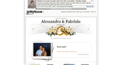 Desktop Screenshot of alessandraefabrizio.lemienozze.it