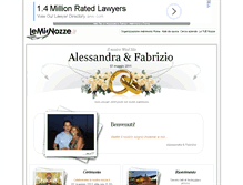 Tablet Screenshot of alessandraefabrizio.lemienozze.it