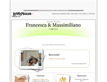 Tablet Screenshot of massimilianofrancesca.lemienozze.it
