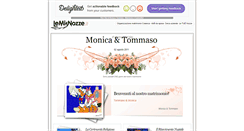 Desktop Screenshot of monicaetommaso.lemienozze.it