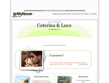 Tablet Screenshot of caterinaluca.lemienozze.it