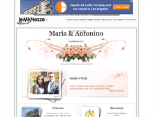 Tablet Screenshot of mariaetony.lemienozze.it