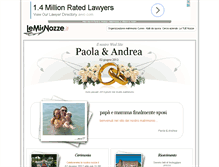 Tablet Screenshot of andrea-paola-lara.lemienozze.it