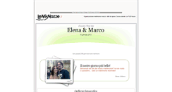 Desktop Screenshot of marcoedelena.lemienozze.it