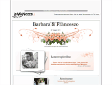 Tablet Screenshot of barbaraefrancesco.lemienozze.it