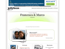 Tablet Screenshot of marcoefrancesca.lemienozze.it