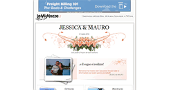 Desktop Screenshot of jessica-mauro.lemienozze.it