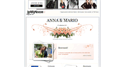 Desktop Screenshot of annaemario2011.lemienozze.it