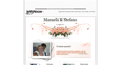 Desktop Screenshot of manuelaestefano.lemienozze.it