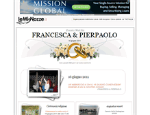Tablet Screenshot of pierpaoloefrancesca.lemienozze.it