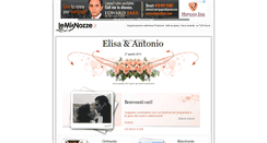 Desktop Screenshot of elisaeantonio.lemienozze.it