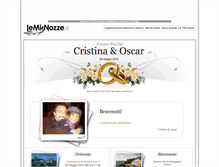 Tablet Screenshot of cristinaeoscar.lemienozze.it