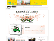 Tablet Screenshot of emanuelaedaniele.lemienozze.it