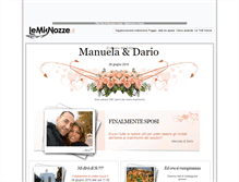 Tablet Screenshot of darioemanu.lemienozze.it