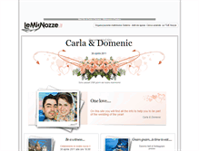 Tablet Screenshot of domenicandcarla.lemienozze.it