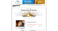 Desktop Screenshot of lucioefrancesca.lemienozze.it