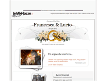 Tablet Screenshot of lucioefrancesca.lemienozze.it