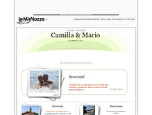 Tablet Screenshot of camillaemario.lemienozze.it