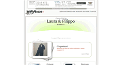 Desktop Screenshot of filippoelaura.lemienozze.it