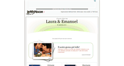 Desktop Screenshot of emanuelelaura.lemienozze.it