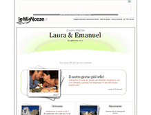 Tablet Screenshot of emanuelelaura.lemienozze.it