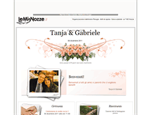 Tablet Screenshot of gabrieletanja.lemienozze.it