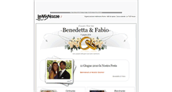 Desktop Screenshot of benedettaefabio.lemienozze.it