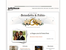 Tablet Screenshot of benedettaefabio.lemienozze.it