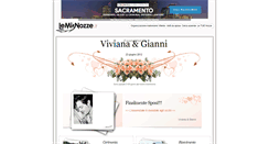 Desktop Screenshot of giannieviviana.lemienozze.it