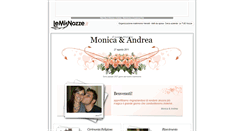 Desktop Screenshot of monicaeandrea.lemienozze.it