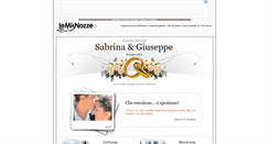 Desktop Screenshot of giuseppesabrinasposi.lemienozze.it