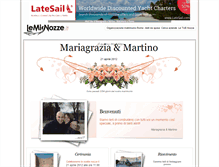 Tablet Screenshot of martinoemariagrazia.lemienozze.it