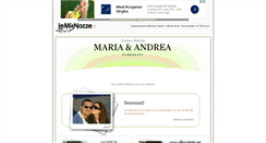 Desktop Screenshot of andreaemaria.lemienozze.it